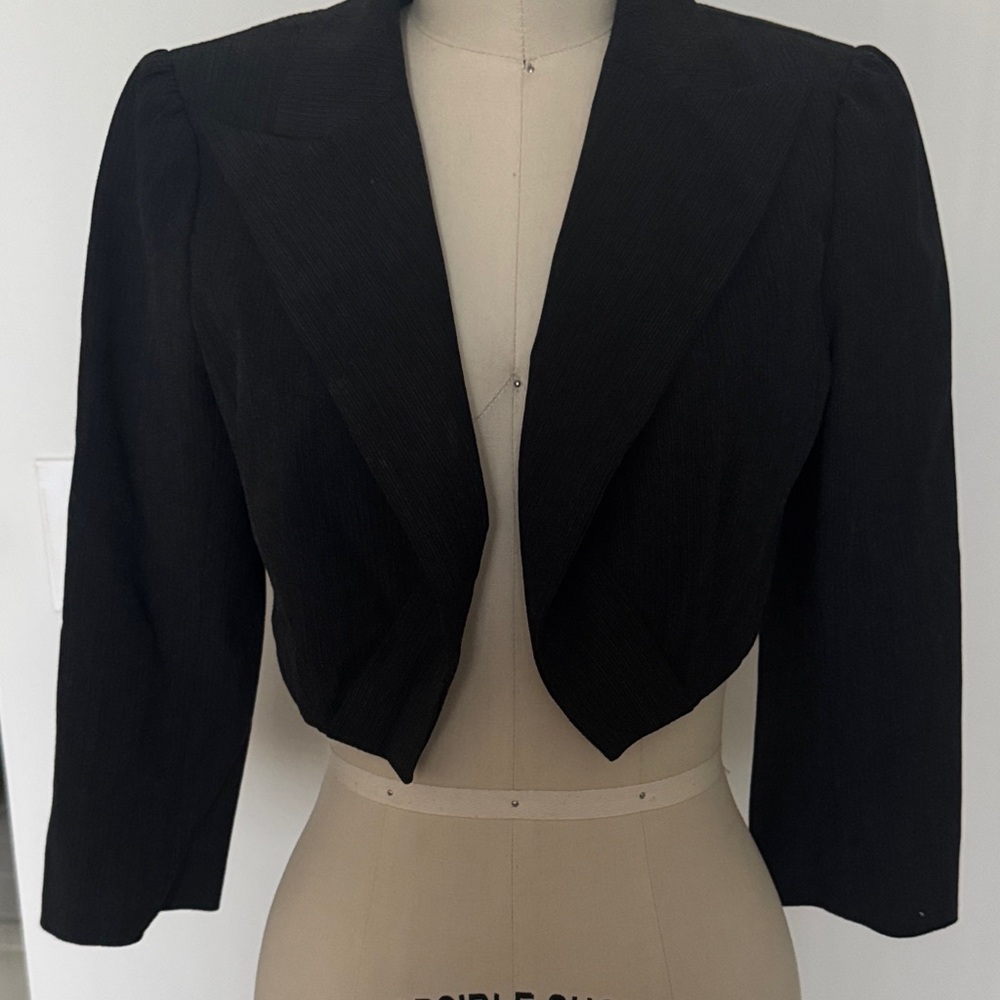 Nanette Lepore Black Cropped Blazer